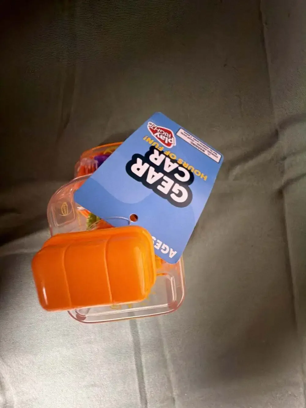 Play Right Gear Car School Bus Transparent Press and Go Toy